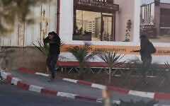 Two Palestinian gunmen exchange fire with Israeli troops after a shooting attack at a checkpoint near Hebron, in the West Bank, on October 23, 2026. (HAZEM BADER/AFP)