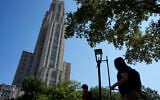 FILE: The Cathedral of Learning on the University of Pittsburgh campus on September 12, 2024. (AP Photo/Gene J. Puskar)