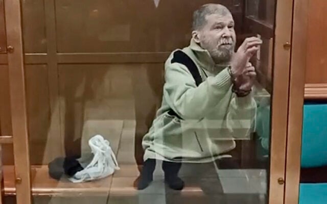 In this photo taken from video released by the Moscow City Court Press Service, Stephen Hubbard, a US citizen accused of fighting as a mercenary in Ukraine against Russia stands in a glass cage during a court session in the Moscow City court in Moscow, Russia, October 7, 2024. (Moscow City Court Press Service via AP) In this photo taken from video released by the Moscow City Court Press Service, Stephen Hubbard, a US citizen accused of fighting as a mercenary in Ukraine against Russia stands in a glass cage during a court session in the Moscow City court in Moscow, Russia, October 7, 2024. (Moscow City Court Press Service via AP)