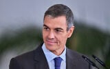Spain’s Prime Minister Pedro Sanchez attends a news conference with France President Emmanuel Macron in Madrid, Spain, September 30, 2026. (AP Photo/Manu Fernandez)