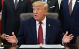 US President Donald Trump speaks in the Oval Office of the White House, September 30, 2026, in Washington. (AP Photo/Alex Brandon)