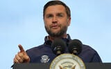 US Vice President JD Vance speaks at a campaign rally at Fairbanks International Airport in Fairbanks, Alaska, October 5, 2026. (AP Photo/Jacquelyn Martin, Pool)
