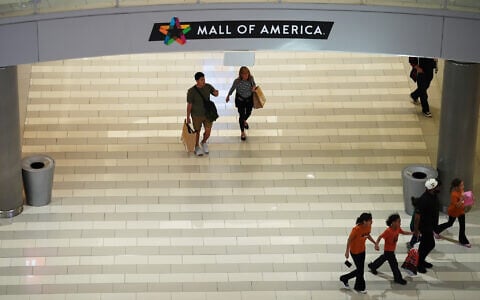 Shoppers walk through the Mall of America, October 7, 2026, in Bloomington, Minnesota. (AP/Ellen Schmidt)