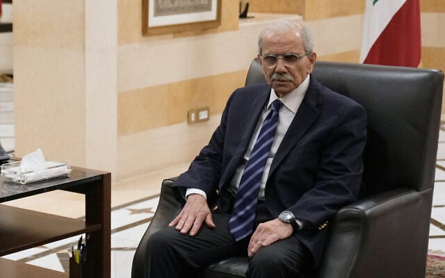 Lebanese Prime Minister Nawaf Salam, right, meets with European Union foreign policy chief Kaja Kallas in Beirut, Lebanon, October 8, 2026. (AP Photo/Bilal Hussein) Lebanese Prime Minister Nawaf Salam, right, meets with European Union foreign policy chief Kaja Kallas in Beirut, Lebanon, October 8, 2026. (AP Photo/Bilal Hussein)