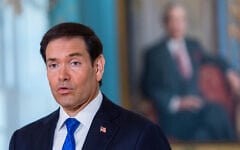 US Secretary of State Marco Rubio speaks to reporters before a meeting with 2015 Venezuelan National Assembly President Dinorah Figuera in the Treaty Room at the State Department, October 9, 2026, in Washington. (AP Photo/Manuel Balce Ceneta)