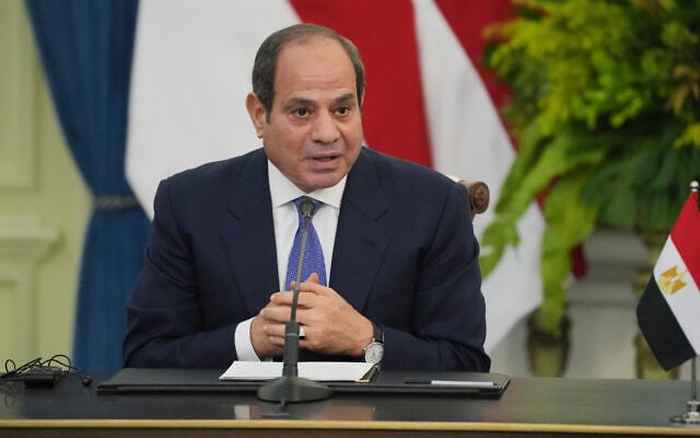 Egypt’s President Abdel-Fattah el-Sissi speaks during a joint press conference with his Indonesian counterpart Prabowo Subianto following their meeting at Merdeka Palace in Jakarta, Indonesia, October 11, 2026. (AP Photo/Tatan Syuflana) Egypt’s President Abdel-Fattah el-Sissi speaks during a joint press conference with his Indonesian counterpart Prabowo Subianto following their meeting at Merdeka Palace in Jakarta, Indonesia, October 11, 2026. (AP Photo/Tatan Syuflana)