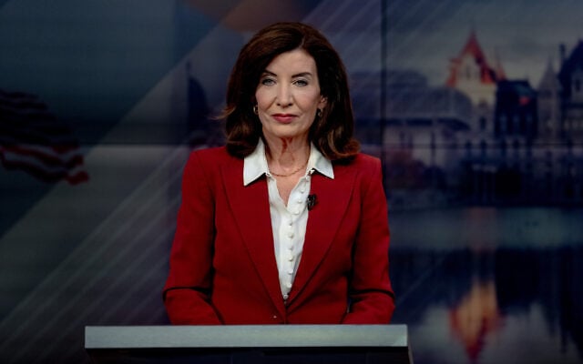 New York Governor Kathy Hochul debates with Republican challenger Bruce Blakeman during the only scheduled debate ahead of the November New York gubernatorial election, on October 13, 2026, in New York. (Anna Connors/The New York Times via AP, Pool) New York Governor Kathy Hochul debates with Republican challenger Bruce Blakeman during the only scheduled debate ahead of the November New York gubernatorial election, on October 13, 2026, in New York. (Anna Connors/The New York Times via AP, Pool)