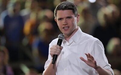 Democratic US Senate candidate, Texas state Representative James Talarico, speaks during a campaign event in San Marcos, Texas, October 15, 2026. (AP Photo/Eric Gay)