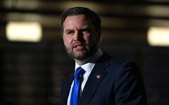 US Vice President JD Vance speaks during a midterm campaign rally at Hyder Warehouse in Hendersonville, North Carolina, October 19, 2026. (Kenny Holston/The New York Times via AP, Pool)