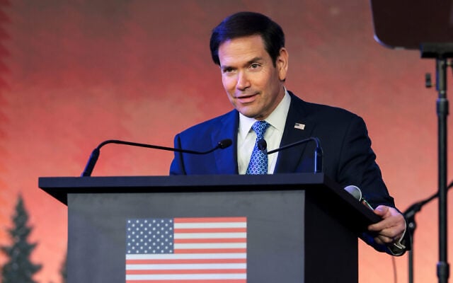 US Secretary of State Marco Rubio speaks during a Freedom 250 reception at the Jio World Convention Centre in Mumbai, India, October 20, 2026. (Kylie Cooper/Pool via AP) US Secretary of State Marco Rubio speaks during a Freedom 250 reception at the Jio World Convention Centre in Mumbai, India, October 20, 2026. (Kylie Cooper/Pool via AP)