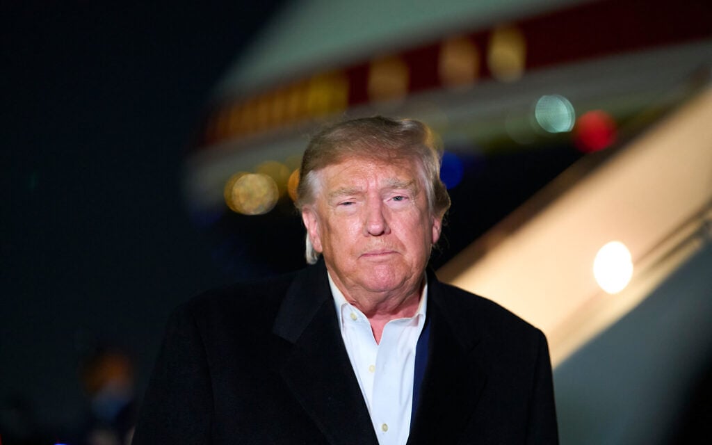 US President Donald Trump speaks with reporters as he arrives on Air Force One, October 28, 2026, at Joint Base Andrews, Md. (AP Photo/Alex Brandon) US President Donald Trump speaks with reporters as he arrives on Air Force One, October 28, 2026, at Joint Base Andrews, Md. (AP Photo/Alex Brandon)