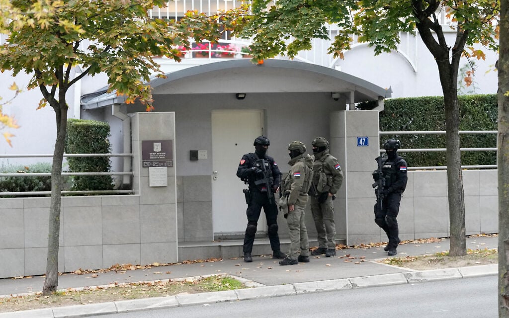 Knife-wielding minor attacks guard at Israeli embassy in Belgrade, is shot dead