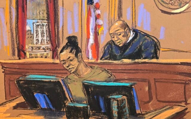 In this courtroom sketch, Judge Alvin K. Hellerstein, right, presides as courtroom deputy Brigitte Jones sits below the bench during a pretrial hearing in a drug trafficking case for former Venezuela President Nicolas Maduro and his wife Cilia Flores on July 22, 2026, at Manhattan federal court in New York. (Jane Rosenberg via AP) In this courtroom sketch, Judge Alvin K. Hellerstein, right, presides as courtroom deputy Brigitte Jones sits below the bench during a pretrial hearing in a drug trafficking case for former Venezuela President Nicolas Maduro and his wife Cilia Flores on July 22, 2026, at Manhattan federal court in New York. (Jane Rosenberg via AP)