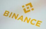 The Binance logo is seen on a smartphone on February 28, 2023. (AP/Matt Slocum)