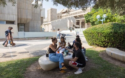 Students at Ben Gurion University, in Beer Sheba. November 04, 2025. (Liron Moldovan/Flash90)
