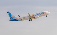 A flydubai flight takes off from Ben Gurion Airport on September 30, 2026. (Yossi Aloni/Flash90)