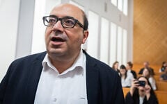 A hearing at the Supreme Court in Jerusalem on the Central Elections Committee’s decision to disqualify Sami Abou Shehadeh from running in the upcoming Knesset elections, October 1, 2026. (Yonatan Sindel/Flash90)