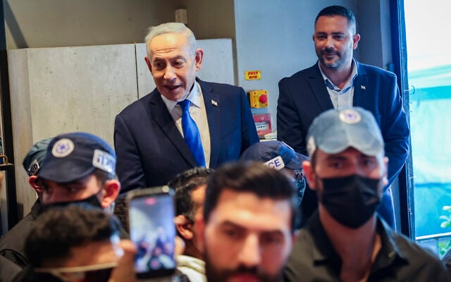 Prime Minister Benjamin Netanyahu visits a cafe in the southern Israeli city of Kiryat Gat, ahead of Israel’s upcoming election, October 14, 2026. (Flash90) Prime Minister Benjamin Netanyahu visits a cafe in the southern Israeli city of Kiryat Gat, ahead of Israel’s upcoming election, October 14, 2026. (Flash90)