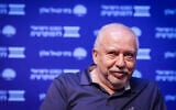 Yisrael Beiteinu party chairman Avigdor Lieberman speaks during a conference organized by the Israel Democracy Institute in Tel Aviv, October 15, 2026. (Miriam Alster/Flash90)