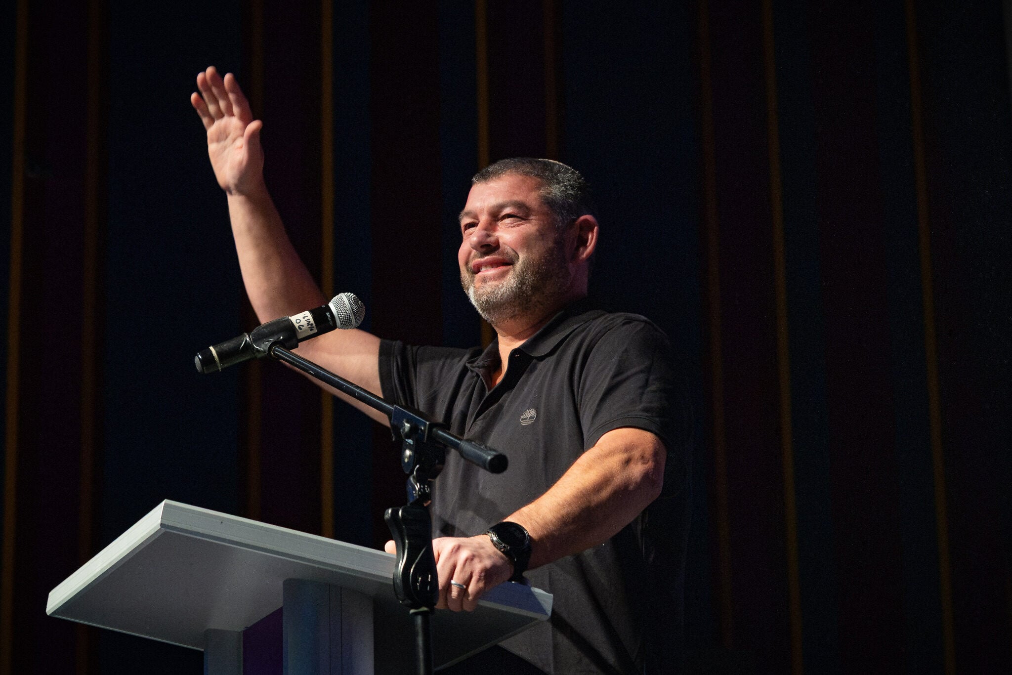 People of Israel party chairman and former Israeli army general Ofer Winter speaks during a party support rally in Jerusalem, two days ahead of Israel’s general elections, October 25, 2026. (Yonatan Sindel/Flash90) People of Israel party chairman and former Israeli army general Ofer Winter speaks during a party support rally in Jerusalem, two days ahead of Israel’s general elections, October 25, 2026. (Yonatan Sindel/Flash90)