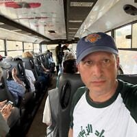 US congressional candidate Brad Lander after he was detained during the olive harvest in Nahalin in the West Bank on October 21, 2026. (X/Brad Lander)