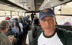 US congressional candidate Brad Lander after he was detained during the olive harvest in Nahalin in the West Bank on October 21, 2026. (X/Brad Lander)