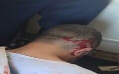 The Omani copilot who attacked the captain and allegedly attempted to crash a flydubai airliner is seen after he was subdued and bound, September 30, 2026. (Channel 12 screenshot, taken from video footage used in accordance with clause 27a of the copyright law)