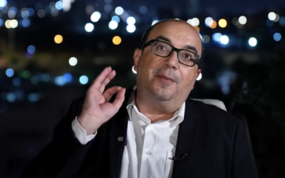 Balad party head Sami Abou Shahadeh gestures in a video statement published on October 2, 2026. (Screen capture: Facebook/Sami Abou Shahadeh) Balad party head Sami Abou Shahadeh gestures in a video statement published on October 2, 2026. (Screen capture: Facebook/Sami Abou Shahadeh)