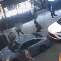 Security footage shows a suspected antisemitic stabbing in New York City, October 21, 2026. (Screenshot)