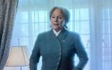 Frances Munning, played by Penny Downie in 'The Diplomat,' in a tribute scene to the late Hersh Goldberg-Polin in season four (Screenshot)