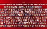 A composite of 170 Gazans who, according to the IDF, were identified as journalists but who were in fact members of terror groups, October 1, 2026. (Israel Defense Forces)