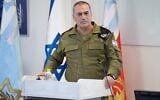 IDF Chief of Staff Lt. Gen. Eyal Zamir speaks at a military conference at the Glilot Base, October 4, 2026. (Israel Defense Forces)