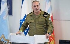 IDF Chief of Staff Lt. Gen. Eyal Zamir speaks at a military conference at the Glilot Base, October 4, 2026. (Israel Defense Forces)