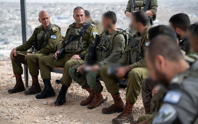 IDF Chief of Staff Lt. Gen. Eyal Zamir visits the Central Command HQ on October 14, 2026. (IDF)