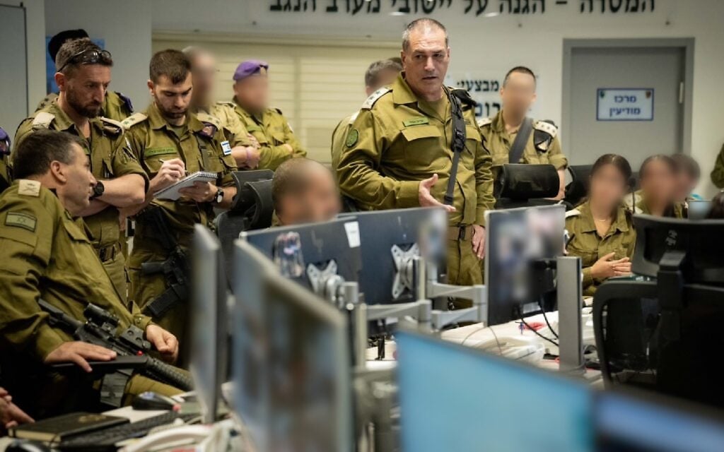 IDF Chief of Staff Lt. Gen. Eyal Zamir speaks to officers during a drill at the Gaza Division headquarters in southern Israel, October 20, 2026. (Israel Defense Forces) IDF Chief of Staff Lt. Gen. Eyal Zamir speaks to officers during a drill at the Gaza Division headquarters in southern Israel, October 20, 2026. (Israel Defense Forces)