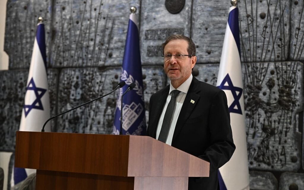 President Isaac Herzog speaks at the President's Residence on October 29, 2026 (Haim Zach/GPO) President Isaac Herzog speaks at the President's Residence on October 29, 2026 (Haim Zach/GPO)