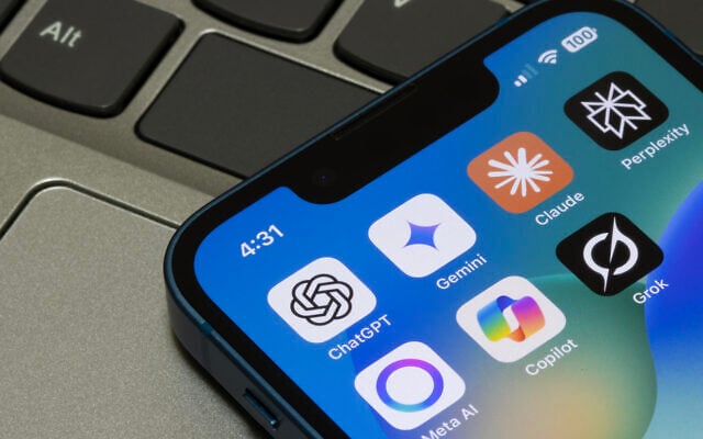Illustrative: Assorted AI apps are seen on the screen of an iPhone (hapabapa; iStock by Getty Images) Illustrative: Assorted AI apps are seen on the screen of an iPhone (hapabapa; iStock by Getty Images)