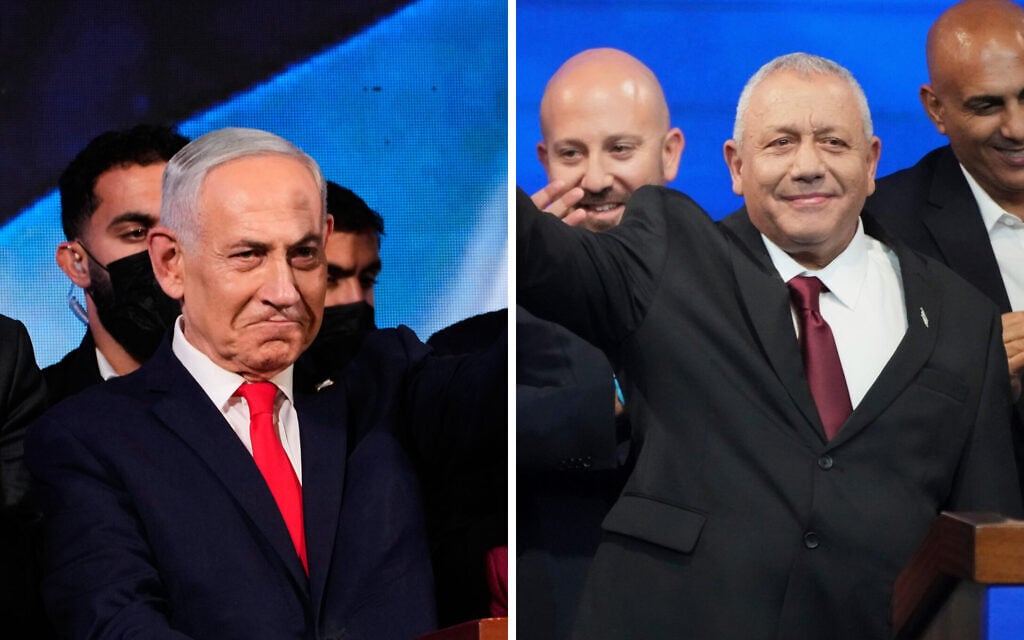 Prime Minister Benjamin Netanyahu and Yashar chief Gadi Eisenkot wave to supporters at their respective party campaign headquarters, after the October 27, 2026, election. (AP Photo/Ohad Zwigenberg, AP Photo/Ariel Schalit) Prime Minister Benjamin Netanyahu and Yashar chief Gadi Eisenkot wave to supporters at their respective party campaign headquarters, after the October 27, 2026, election. (AP Photo/Ohad Zwigenberg, AP Photo/Ariel Schalit)