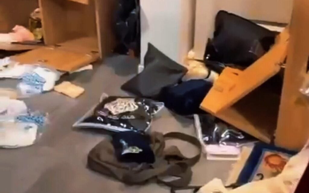 Damage at a synagogue on Rue Burnouf in the 19th arrondissement that was apparently attacked by rioters during widespread violence in Paris on October 17, 2026 (Screen grab/social media) Damage at a synagogue on Rue Burnouf in the 19th arrondissement that was apparently attacked by rioters during widespread violence in Paris on October 17, 2026 (Screen grab/social media)