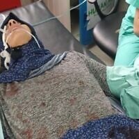 A photo obtained by the IDF that was shared by freed Hamas hostage Emily Damari on October 3, 2026, shows her at Gaza City's Shifa Hospital after she was abducted during the October 7, 2023, Hamas-led attack on southern Israel. (IDF via @emilydamari on Instagram)