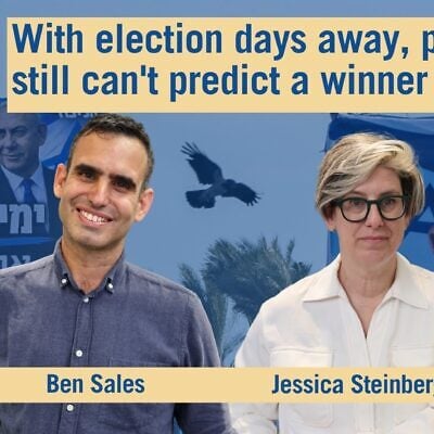 News editor Ben Sales appears on the Daily Briefing with host Jessica Steinberg (Flash 90)